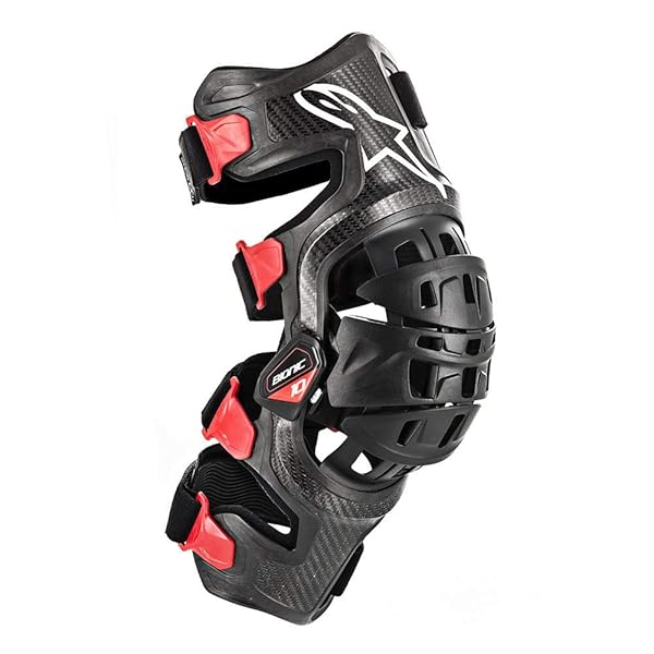 Alpinestars Bionic 10 Carbon Knee Brace Left Medium Unisex Adult Multi Size
