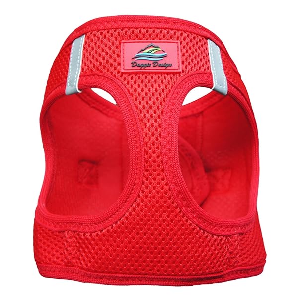 American River Ultra Choke Free Dog Harness Red XXXL for Comfortable and Safe Pet Walking