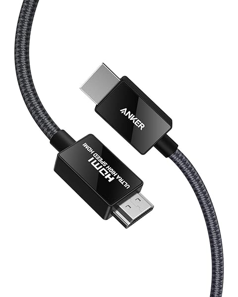 Anker HDMI 2.1 Cable 8K@60Hz - Ultra High Speed 4K@120Hz, eARC, Dolby Atmos for PS5, Xbox Series X & Samsung TVs