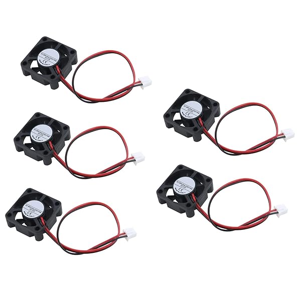 Antrader 3010 12V DC Brushless Cooling Fan for 3D Printers & CPUs - Pack of 5, 30x30x10mm