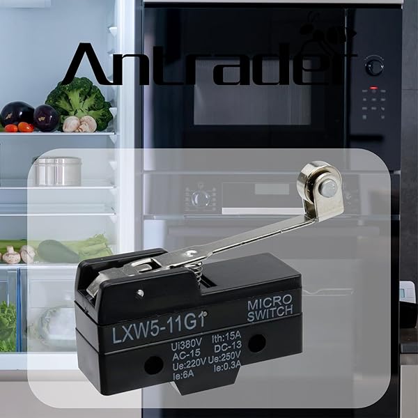 Antrader 6PCS LXW5-11G1 AC 380V DC 220V 10A Momentary SPDT Limit Switch Roller Lever Type for Reliable Performance - Image 3