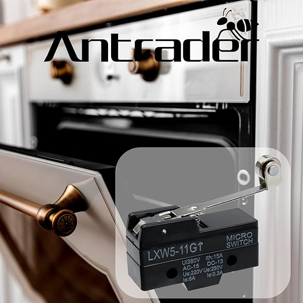 Antrader 6PCS LXW5-11G1 AC 380V DC 220V 10A Momentary SPDT Limit Switch Roller Lever Type for Reliable Performance - Image 5