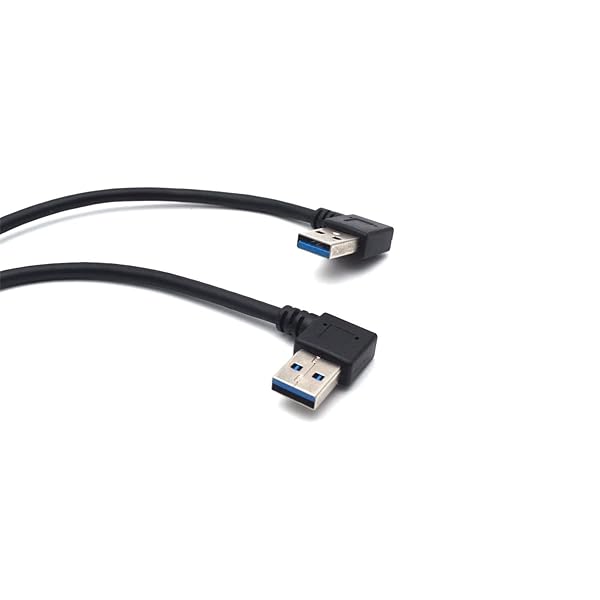 Antrader USB 3.0 Type A 90 Degree Male to Female Adapter Cable - Left & Right Pairs for Fast Data Transfer - Image 4