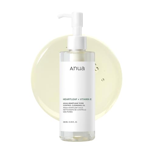 Anua Heartleaf Pore Control Cleansing Oil: Best Korean Makeup Remover & Blackhead Solution (200ml)