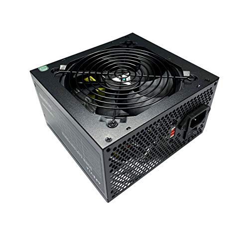 Apevia CAPTAIN550 ATX Power Supply All Black Cables High Performance Reliable Power Solution