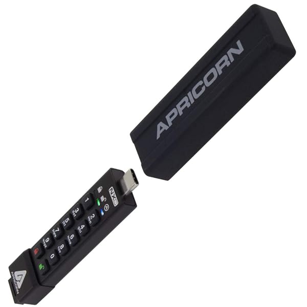 Apricorn 32GB Aegis Secure Key 3 NXC: FIPS 140-3 USB 3.2 Type C Flash Drive with 256-Bit Encryption - Image 4