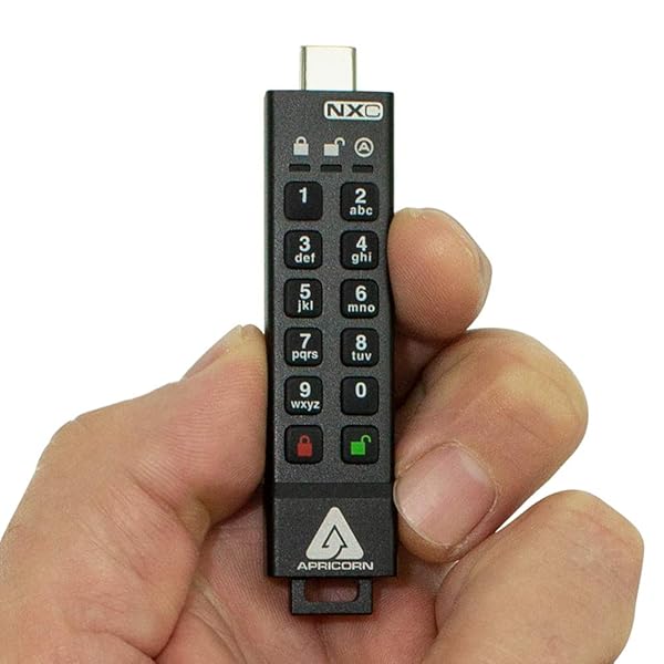 Apricorn 32GB Aegis Secure Key 3 NXC: FIPS 140-3 USB 3.2 Type C Flash Drive with 256-Bit Encryption - Image 5