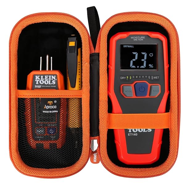 Aproca Aproca Storage Case for Klein Tools ET140 Pinless Moisture Meter and 80023P Tool Set Portable Hard Bag Case Only