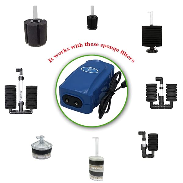 Aquapapa 4X Dual Bio Sponge Filter for Betta Fry Aquarium Fish Tank Up to 30 Gallon 4-Pack - Image 5