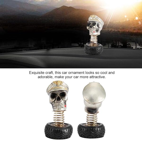 Aramox Fashion Swing Skull Car Decoration - Unique Dashboard Ornament & Interior Accessory - Image 5