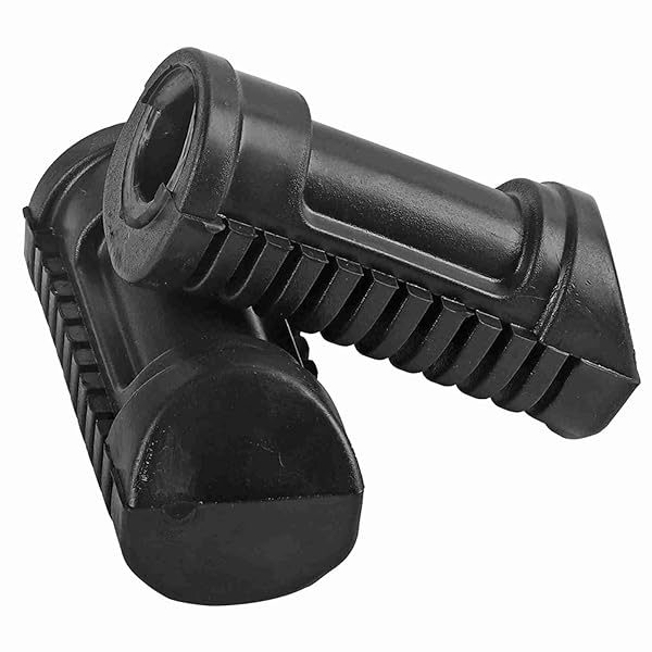 Aramox Motorcycle Foot Pegs for Honda CG 125 - Rubber Grip Footrests & Pedals