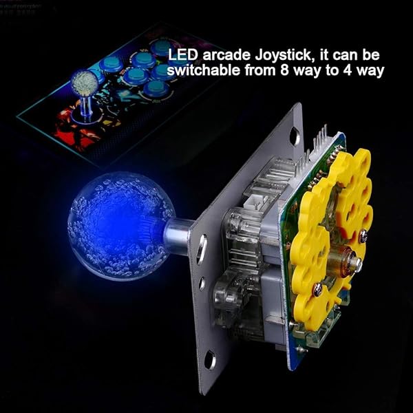 LED Arcade Joystick Colorful Street Game Parts for Home Control Panels - Image 5