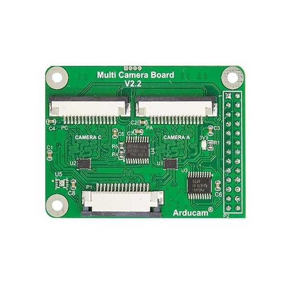 Arducam Multi Camera Adapter V2.2 for Raspberry Pi 5 & 4B - Compatible with Camera Module 3, V2, V1 & 12MP IMX477