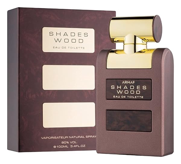 Armaf Shades Wood for Men Eau de Toilette Spray 3.4 oz - Long-Lasting Fragrance for Him