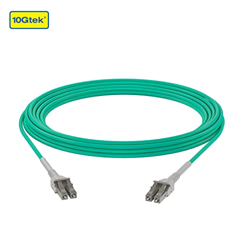 10Gtek Armor Fiber Optical Jumper Cables - Uniboot LC to LC OM3 Multi-Mode Indoor Armored Duplex 50 125?m LSZH Fiber Optic Cord, 10-Meter(32.8-ft) - Image 2