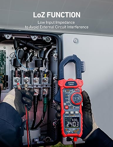 AstroAI Inrush Digital Clamp Meter Multimeter 1000A TRMS 6000 Counts, Amp Voltage Tester with VFD, LOZ Mode; Measures AC DC Current Voltage - Image 6