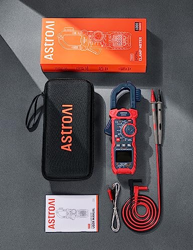 AstroAI Inrush Digital Clamp Meter Multimeter 1000A TRMS 6000 Counts, Amp Voltage Tester with VFD, LOZ Mode; Measures AC DC Current Voltage - Image 9