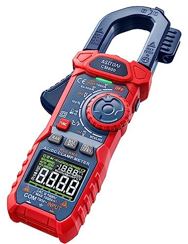 AstroAI AstroAI Inrush Digital Clamp Meter Multimeter 1000A TRMS 6000 Counts, Amp Voltage Tester with VFD, LOZ Mode; Measures AC DC Current Voltage