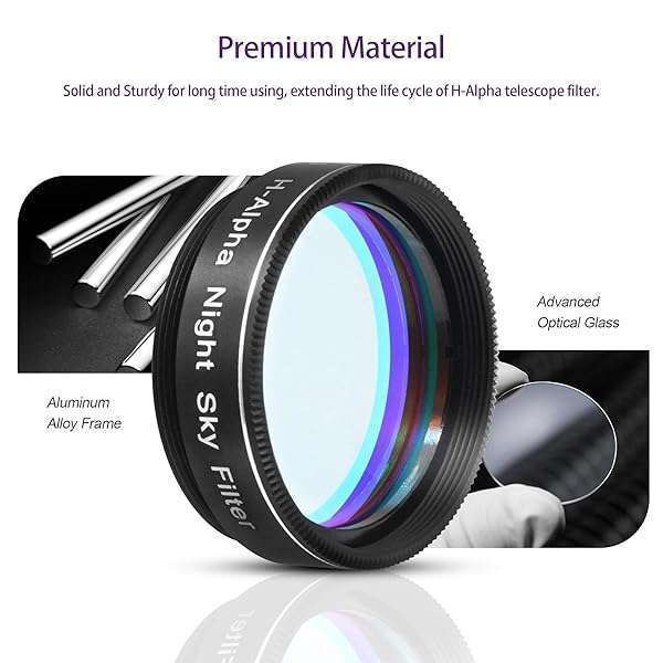 "Astromania 1.25" H-Alpha Night Sky Filter: Enhance Your Astronomy Experience" - Image 4