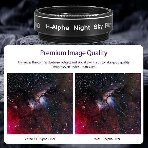 "Astromania 1.25" H-Alpha Night Sky Filter: Enhance Your Astronomy Experience" - Image 5