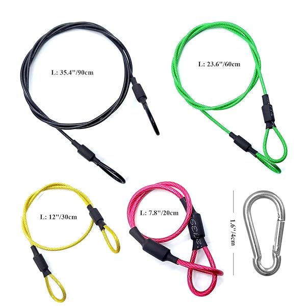 Atoptek Camera Safety Tether: Colorful Stainless Steel Lanyard for GoPro & DJI Osmo Action Cameras - Image 5
