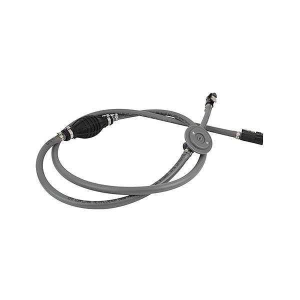 Attwood 12ft Universal Fuel Line Assembly Kit with Demand Valve - 3/8 Inch for Boats & Motors