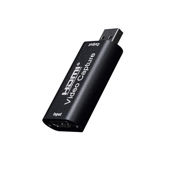 1080p HDMI to USB 2.0 Audio Video Capture Card for Windows Linux Mac OS YouTube OBS VLC PS4 Xbox DSLR Recording