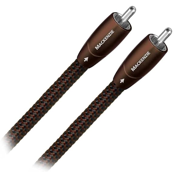 AudioQuest 1m Mackenzie RCA Audio Cable - High-Quality Black RCA Cables for Superior Sound