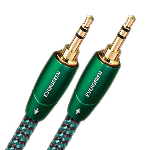 AudioQuest 2m Evergreen 3.5mm Audio Cable - High-Quality Copper, Black, Perfect for Clear Sound
