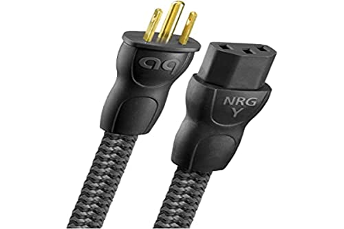 AudioQuest NRG-Y3 Low-Distortion 3-Pole AC Power Cable - 1 Meter (3.28 Feet) for Superior Audio Performance