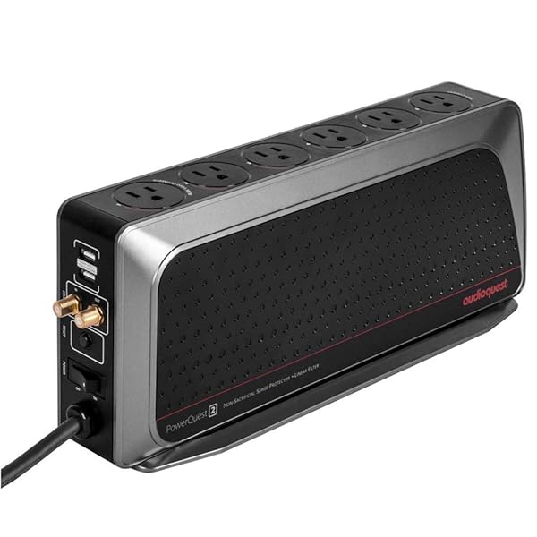 AudioQuest PowerQuest 2: Top 6-Outlet Surge Protector for Ultimate Device Protection