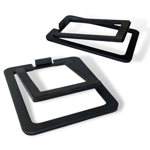 Audioengine DS1M Metal Speaker Stands - Perfect Tilted Support for Desktop, Studio & Bookshelf Speakers