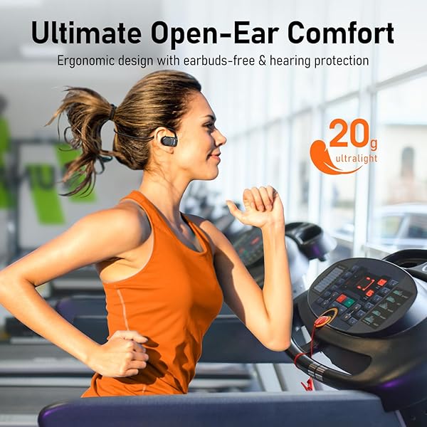 Audiovance OpenComfy CF201 Wireless Headphones for Running - Bluetooth Open-Ear Headphones for Sports Gym Workout - Superior Sound, Ultimate Comfor, - Image 4