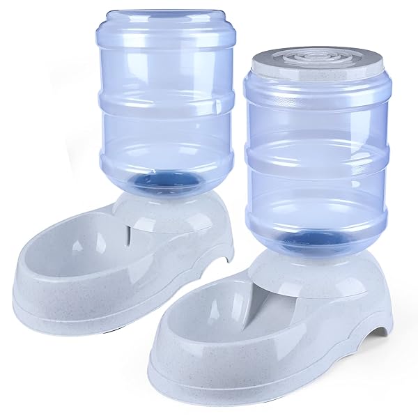 Automatic Pet Feeder & Water Dispenser Set - 3 Gallon Water & 12 lb Food Capacity for Hassle-Free Pet Care