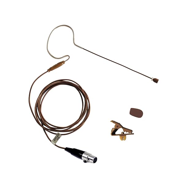 AV-JEFES Av Jefes Mini Headset Microphone AVL630 in Cocoa Color for Shure - Perfect Sound Quality & Comfort