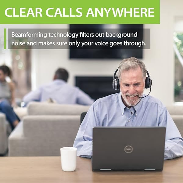 Avantree Alto Clair 2: Bluetooth Headphones with Noise-Filtering Mic & Dual Link for Clear Calls on PC & Phone - Image 4