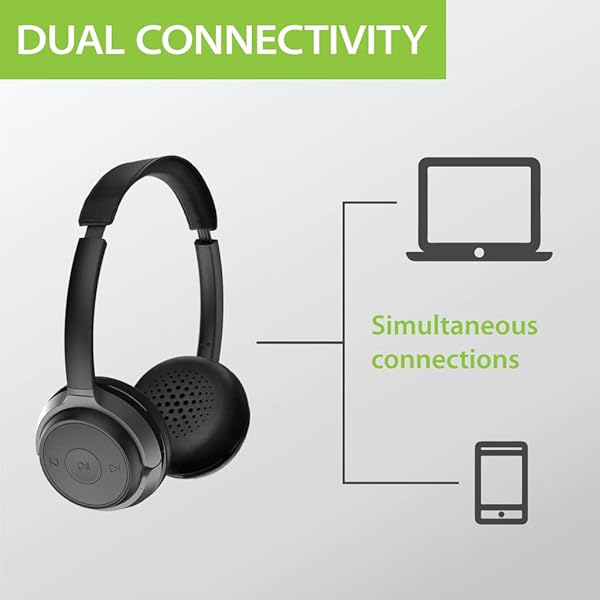 Avantree Alto Clair 2: Bluetooth Headphones with Noise-Filtering Mic & Dual Link for Clear Calls on PC & Phone - Image 5