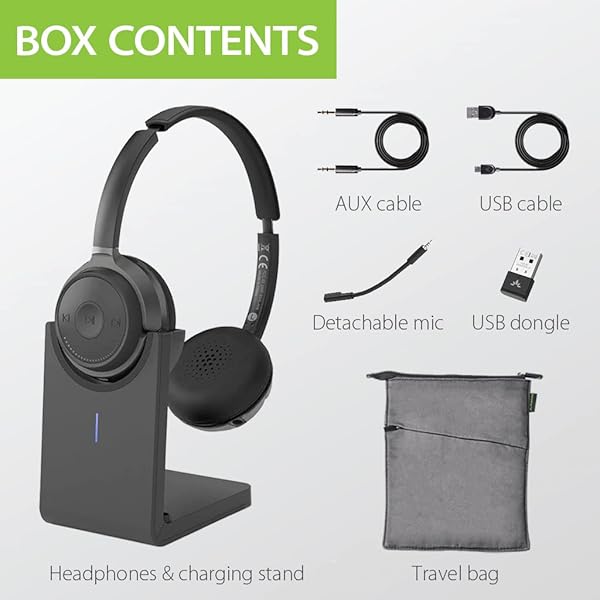 Avantree Alto Clair 2: Bluetooth Headphones with Noise-Filtering Mic & Dual Link for Clear Calls on PC & Phone - Image 9