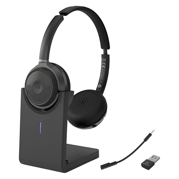 Avantree Alto Clair 2: Bluetooth Headphones with Noise-Filtering Mic & Dual Link for Clear Calls on PC & Phone