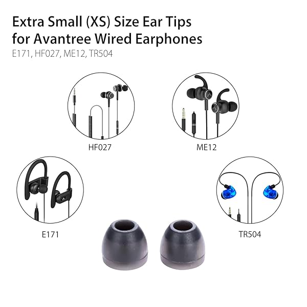 Avantree Extra Small Ear Tips for Wired and Wireless Earbuds Compatible with TWS115 TWS110 TWS106 TWS109 NB16 NB17 HS134 E171 ME12 TR504 HF027 - Image 3