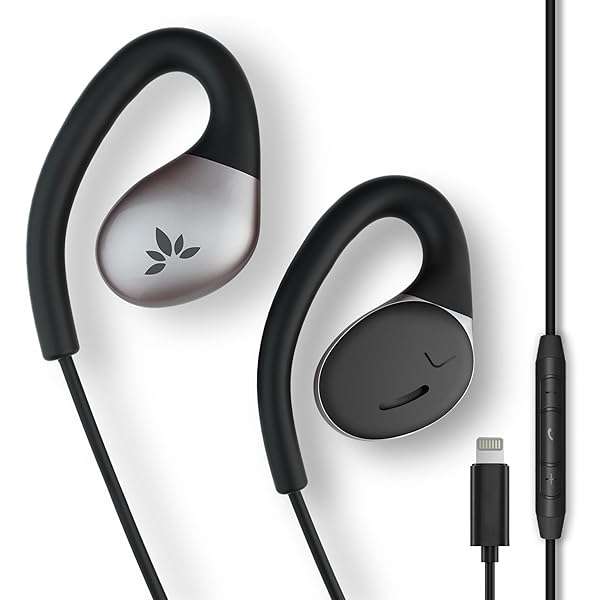 Avantree Open Ear Lightning Headphones for iPhone - MFi Certified, Clear Calls, All-Day Comfort, Perfect for Home & Office Use