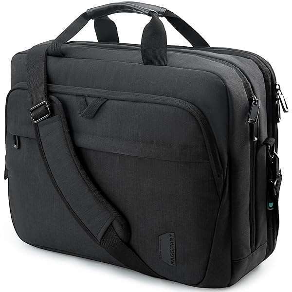"Buy BAGSMART 17.3" Expandable Laptop Bag - Stylish Briefcase for Men & Women | Perfect for Work, Travel & Office Use"