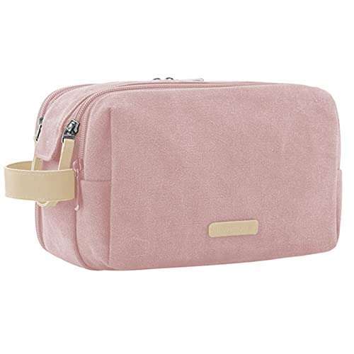 Shop BAGSMART Pink Toiletry Bag for Women - Water-Resistant Makeup Organizer & Travel Dopp Kit