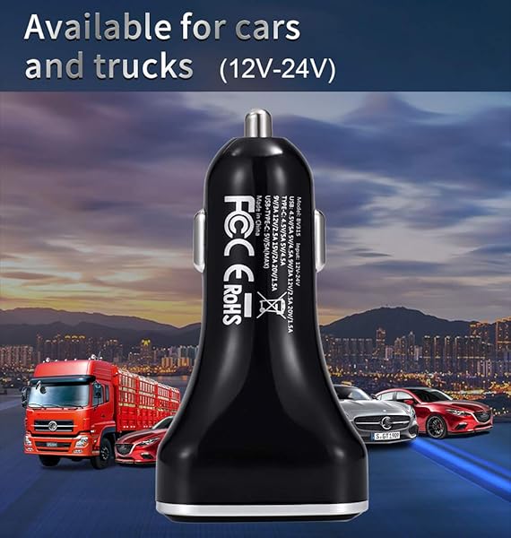 BANVIE 30W USB C Car Charger with LED Display - Fast Charging for iPhone, Samsung, Pixel & More - Image 8