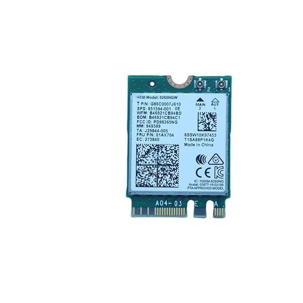 BDWZNLA New Network Card Compatible with G86C0007J610 SPS 851594001 WFM B46921CCAF1A BDM B46921CCAF1E FRU 01AX704 MM 949399 EC 273840