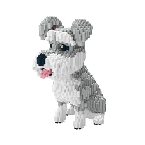 BDYDT Dog Schnauzer Micro Building Blocks Set 2817PCS Perfect Gift for Adults and Kids