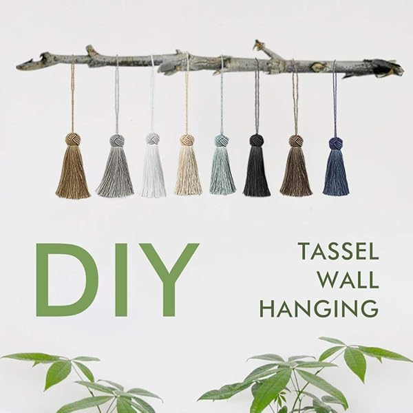 BEL AVENIR 8 Pcs Elegant Polyester Key Tassel Set Colorful Charms for Christmas Tree DIY Craft Garland Wedding Home Party Decorations White - Image 7