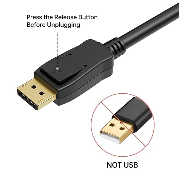 BENFEI 4K DisplayPort to HDMI Cable 1.8M - Gold Plated for Lenovo, HP, ASUS, Dell & More - Image 6