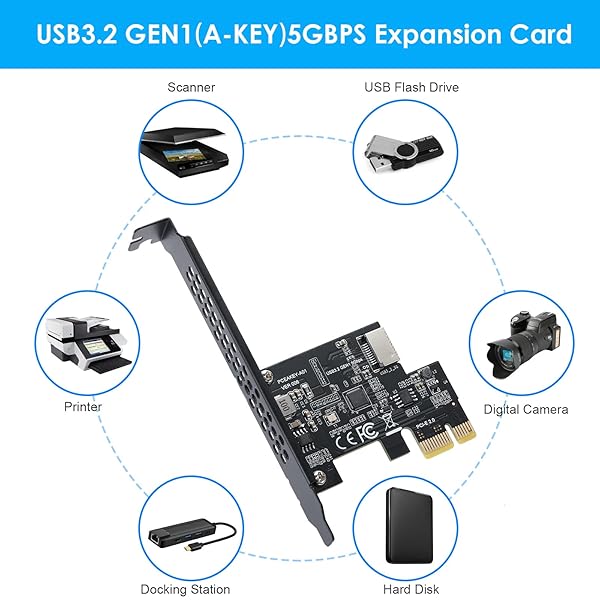 BEYIMEI PCI-E 1X to USB 3.2 Gen 1 Expansion Card with Type-C Front Panel for Desktop PC - Image 6