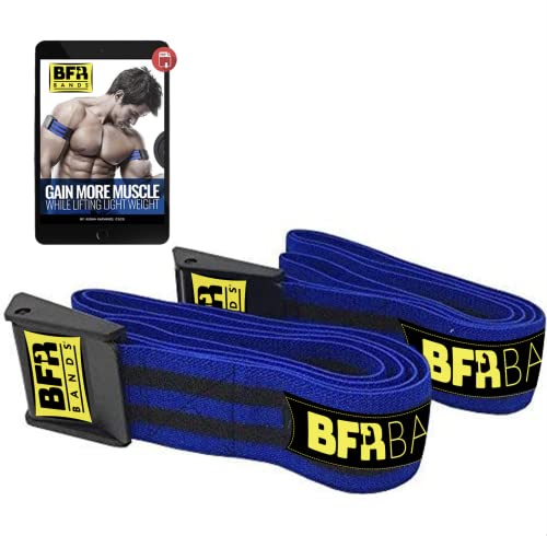 BFR BANDS Boost Muscle Growth with BFR Bands PRO: Effective Occlusion Training for Arms, Legs & Glutes - Quick-Release Elastic Straps for All